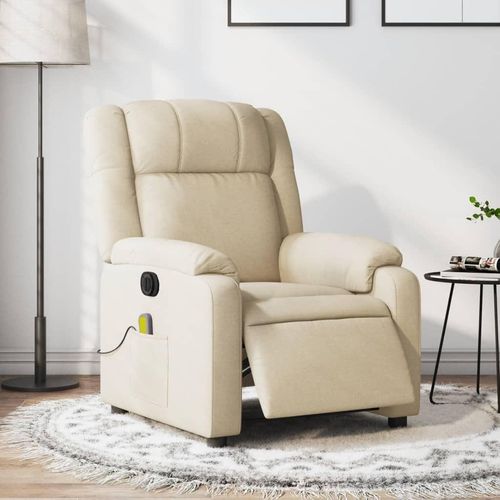 Massagesessel Elektrisch Creme Stoff 3205199