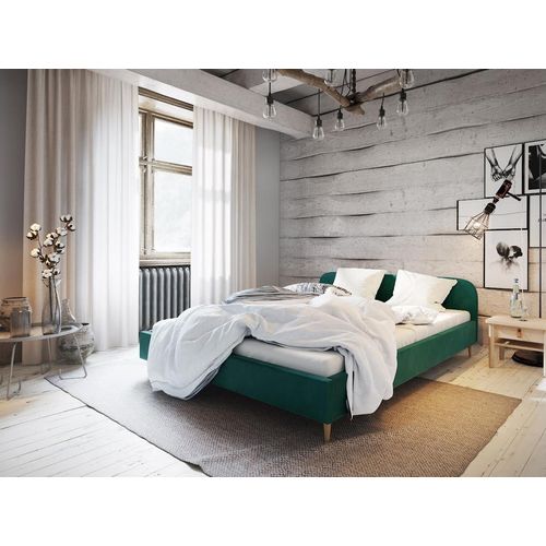 Polsterbett mit Stauraum LETICIA – 140x200, Petroleum