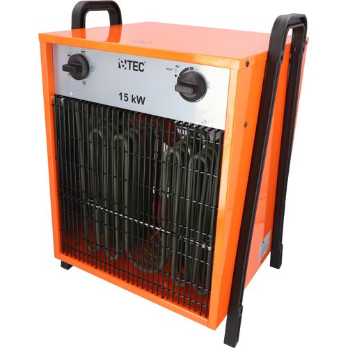 BTEC Elektroheizer Bauheizer Heizlüfter 15 kW 32A mit 3 Heizstufen und 1 Lüfterstufe