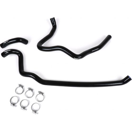 Kühlerschlauch-Set BGM Silikon 180°C für Vespa GT 125-200 für Vespa GTL 125-200 für Vespa GTS 125-300 für Vespa GTV 125-250, Farbe:Schwarz