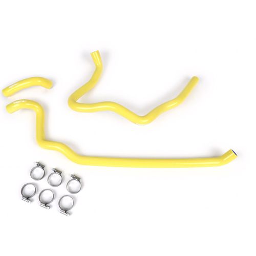 Kühlerschlauch-Set BGM Silikon 180°C für Vespa GT 125-200 für Vespa GTL 125-200 für Vespa GTS 125-300 für Vespa GTV 125-250, Farbe:Gelb