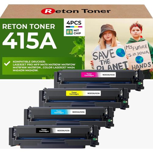Fachgerecht aufbereitet HP 415A 415X Toner HP-CHIP wiederverwendet| Multipack