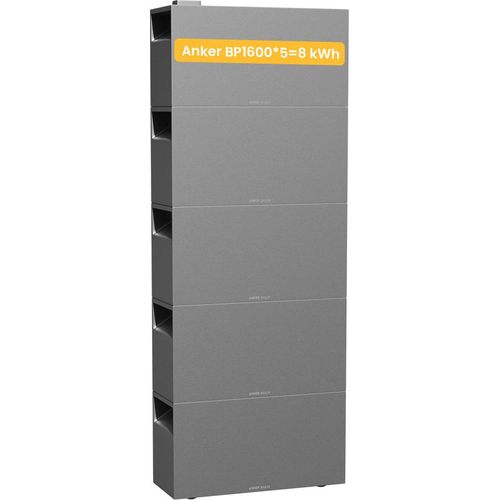 Anker SOLIX BP1600 Erweiterungsakkux5, 8000Wh, LifePo4 Akkus, 6.