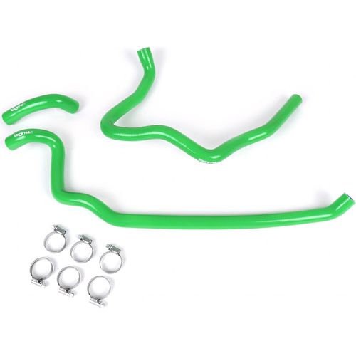 Kühlerschlauch-Set BGM Silikon 180°C für Vespa GT 125-200 für Vespa GTL 125-200 für Vespa GTS 125-300 für Vespa GTV 125-250, Farbe:Grün