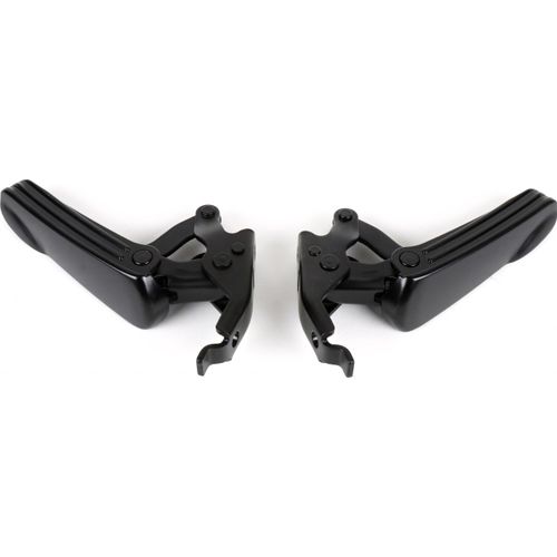 Fußrasten-Set Moto Nostra schwarz matt/schwarz matt für Vespa GT, GTL, GTS 125-300, GTV