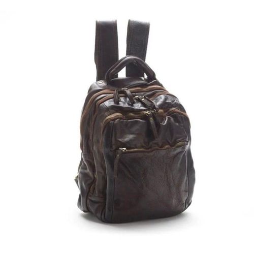 BZNA Bernd braun Rucksack Backpacker Designer Uni Lederrucksack