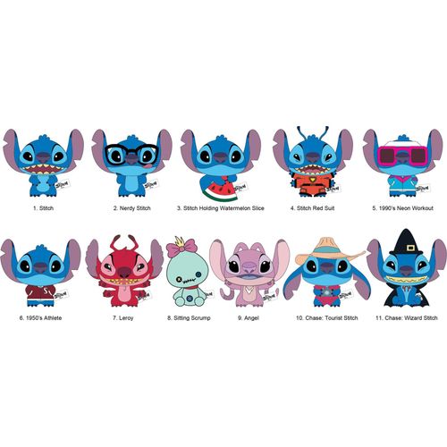 Lilo & Stitch Plüsch-Taschenanhänger Stitch Display (24)