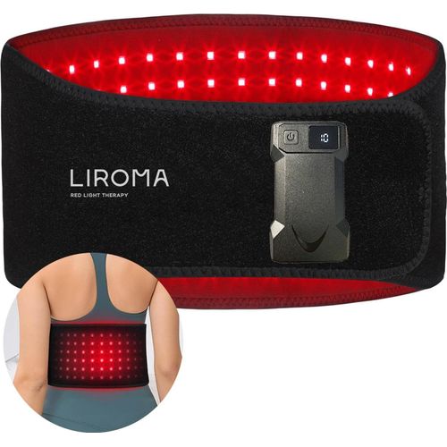 LIROMA® - Rotlichttherapie-Rückenband - Kabellos - Timer - 6000mAh - Infrarotlampe - Infrarot-Rückenband - Mehrere Körperteile - Schlankheitsband