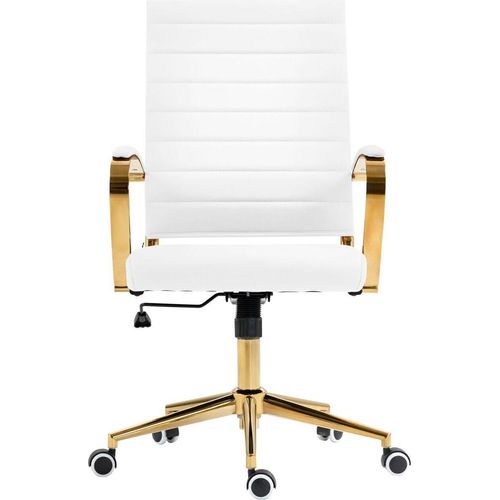 Bürostuhl Havanna Kunstleder weiß