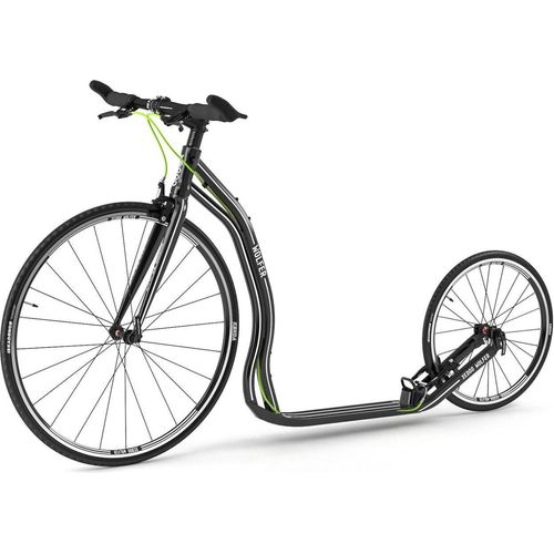 Tretroller Yedoo Wolfer 28/28 Alu Roller Scooter Sportroller Rennroller schwarz
