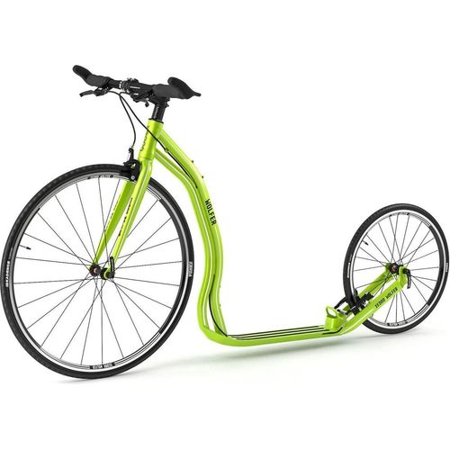 Tretroller Yedoo Wolfer 28/28 Alu Roller Scooter Sportroller Rennroller grün