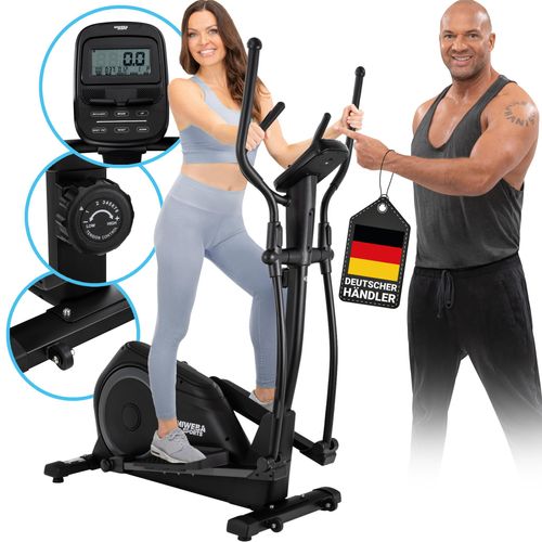 Miweba Sports Crosstrainer MC500 | LCD-Display - Pulsmessung - Heimtrainer - Ellipsentrainer - 8 Widerstandsstufen - 7 kg Schwungmasse - Heim-Workout