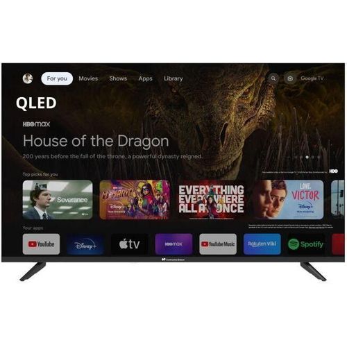 LED TV - CONTINENTAL EDISON - CELED43SGQLD24B6 - 43 Zoll (109 cm) - QLED UHD 4K 3840 x 2160 - SMART GOOGLE - 4 x HDMI - 2 x USB