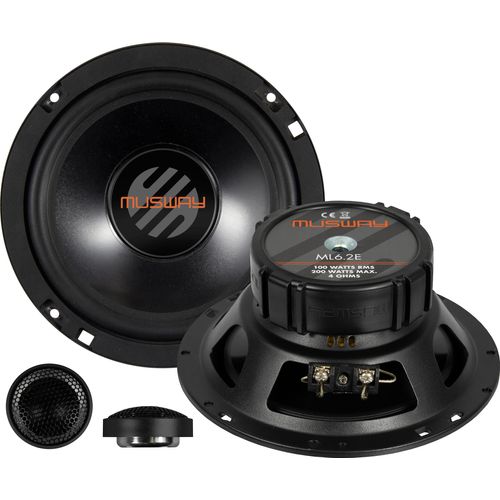 MUSWAY 2-Wege Kompo Lautsprecher Auto Boxen Set 16,5 cm ML6.2E