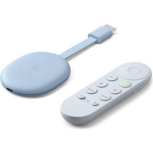 Google Chromecast with TV HDMI 4K Ultra HD Android Blau