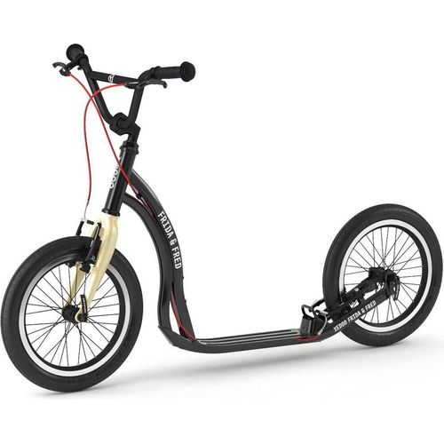 Tretroller Kinderroller Yedoo Frida & Fred 16/16 Scooter Cityscooter schwarz
