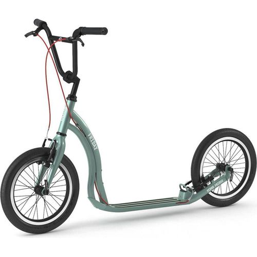 Tretroller Yedoo Friday 16/16 Alu Scooter Sportroller Cityscooter silbergrün