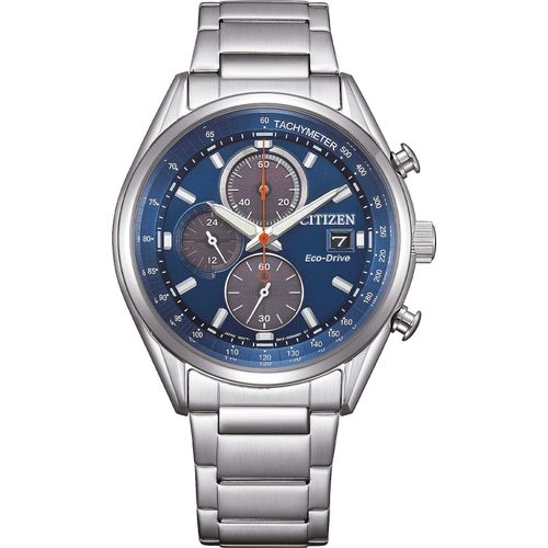 Chronograph Citizen Versilbert/Stahl Kollektion Action OF - mann