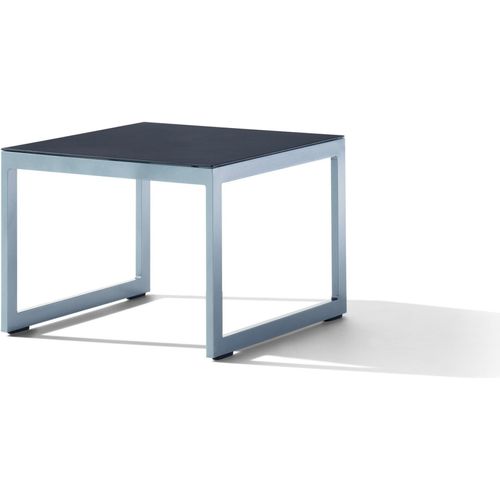 Gartentisch ></noscript>Lounge< in eisengrau, Spraystone Glasplatte - 60x44x60cm (BxHxT)