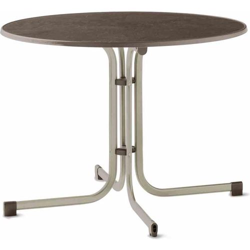 Klapptisch ></noscript>236/< in mocca, Mecalit®-Pro, Stahl - 72x100cm (HxD)