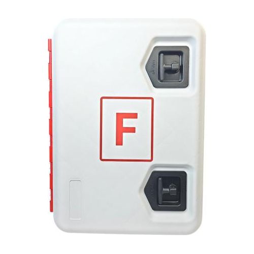 MBS-FIRE Schlauchkasten PP rot/weiß F 685x500x500