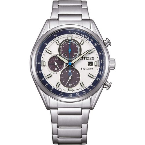 Chronograph Citizen Versilbert/Stahl Kollektion Action OF - mann