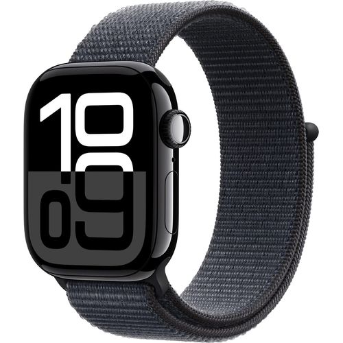 Apple Watch Serie 10 42 mm (A2997) Jet Black Alu Sport Loop Tinte GPS
