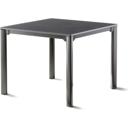 Gartentisch ></noscript>Loft Vivodur< in Schiefer anthrazit, Eisengrau - 95x74x95 (BxHxT)