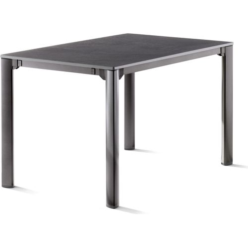 Gartentisch ></noscript>Exclusiv< in Schiefer anthrazit, vivodur ® - 120x74x80cm (BxHxT)