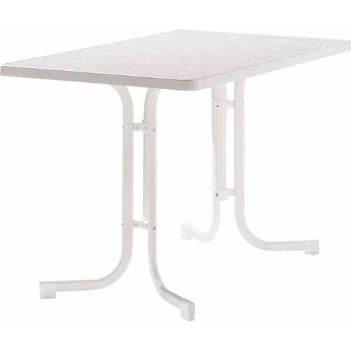 Gartentisch ></noscript>133/< in weiß, Mecalit®-Pro, Stahl - 115x72x70cm (BxHxT)