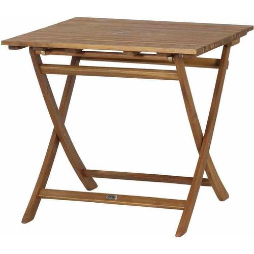 Klapptisch ></noscript>FALUN< in natur geölt, Akazienholz - 80x74,2x80cm (BxHxT)
