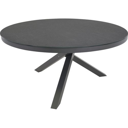 Gartentisch ></noscript>Mojito Ceramic < rund, Glaskeramik, Aluminium, anthrazit - 74x150 (HxD)