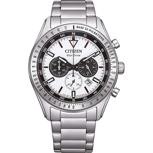 Chronograph Citizen Versilbert/Stahl Kollektion Action OF - mann