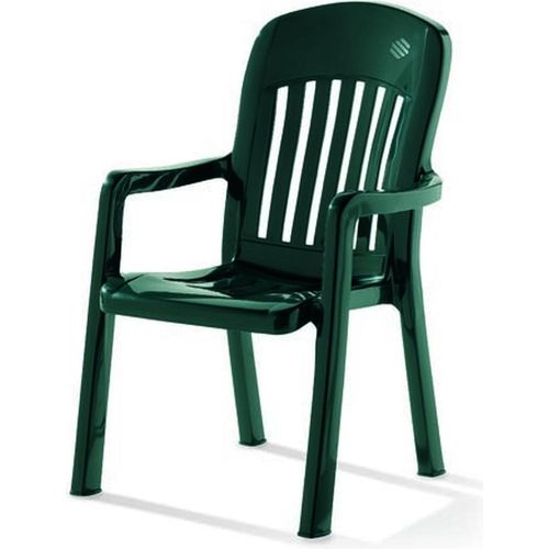Gartenstuhl ></noscript>Comtesse< in Smaragdgrün, Vollkunststoff - 70x96x57cm (BxHxT)