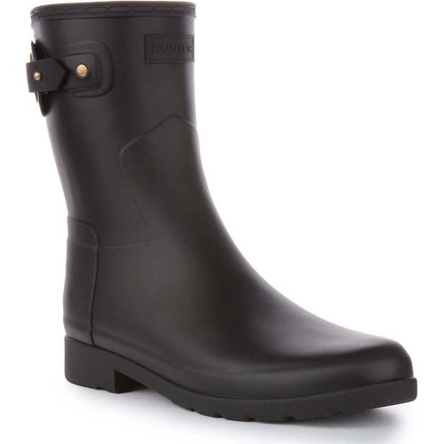 Hunter Ref ed Short Eyelet Frauen Kurz Stiefel Mit Öse Und Schnalle Schwarz – undefined / Schwarz