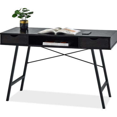 Schreibtisch DEVON – schwarz