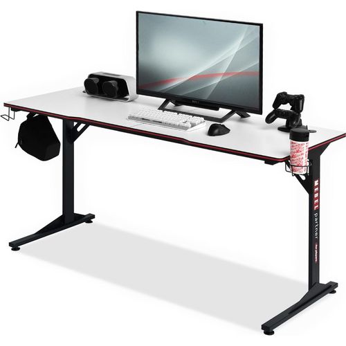 Schreibtisch 160 HARO – schwarz/weiß