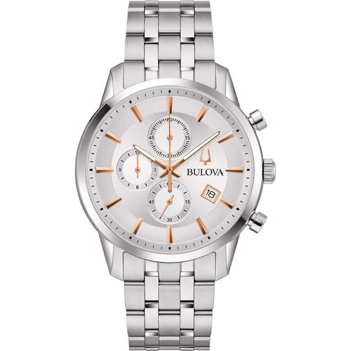 Chronograph Bulova Versilbert/Stahl Kollektion Sutton Chronograph - mann