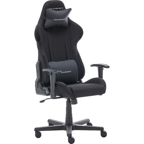 Gaming-Stuhl ></noscript>DXRACER FORMULA< Armlehnen, Kopfpolster, Wippfunktion, schwarz - 65x121x65cm (B/H/T)