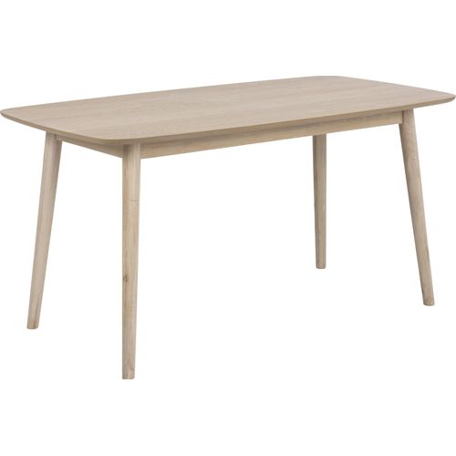 Esstisch ></noscript>Nagano< in Eiche weiss pigmentiert, MDF - 150x75,5x80cm (BxHxT)