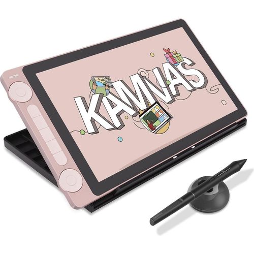 HUION Kamvas 13 (Gen 3) Grafiktablett mit Display, 13,3-Zoll-Zeichenmonitor aus Canvas-Glas, 99 % sRGB-Abdeckung, neues PenTech 4.0, 16384 Stiftdruck