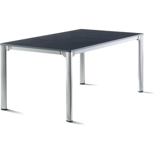 Gartentisch ></noscript>Exclusiv< in Schiefer anthrazit, vivodur ® - 165x74x95cm (BxHxT)