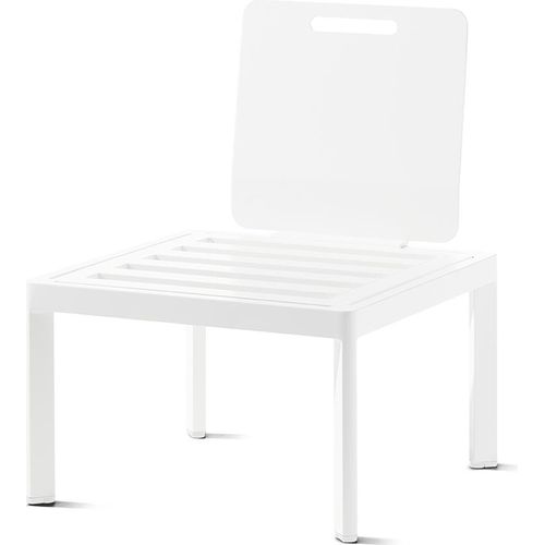 Gartenstuhl ></noscript>Lugo< in weiss, Aluminium - 60x77x60cm (BxHxT)