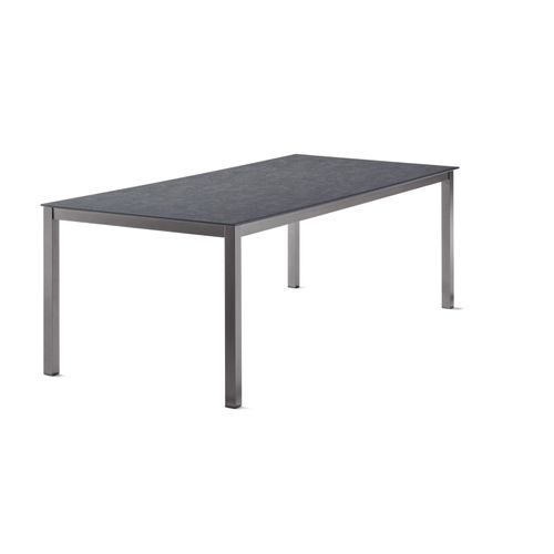 Tischgestell >Loft Polytec< in Anthrazit, Aluminium - 217x73x98cm (BxHxT)