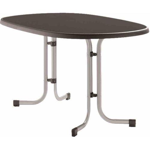 Klapptisch ></noscript>252/< in anthrazit, Mecalit®-Pro, Stahl - 140x72x90cm (BxHxT)