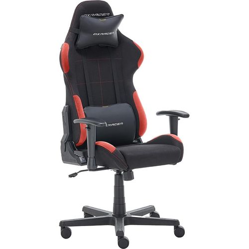 Gaming-Stuhl ></noscript>DXRACER FORMULA< Armlehnen, Kopfpolster, Wippfunktion, schwarz/rot - 65x121x65cm B/H/T
