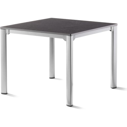 Gartentisch ></noscript>Loft Vivodur< in Schiefer anthrazit, Graphit - 95x74x95 (BxHxT)
