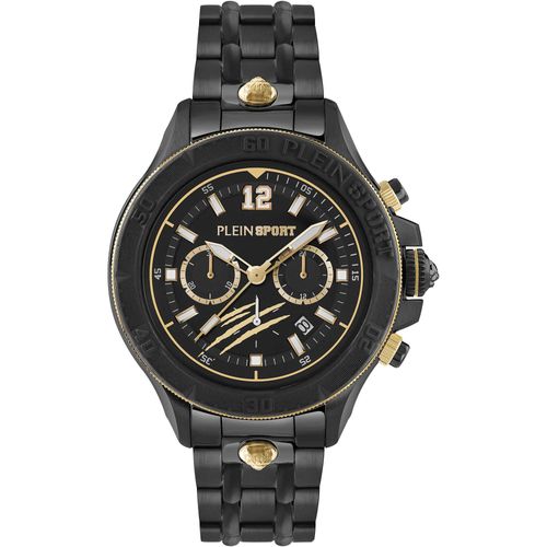Chronograph Plein Sport Schwarz Kollektion warrior tech - mann
