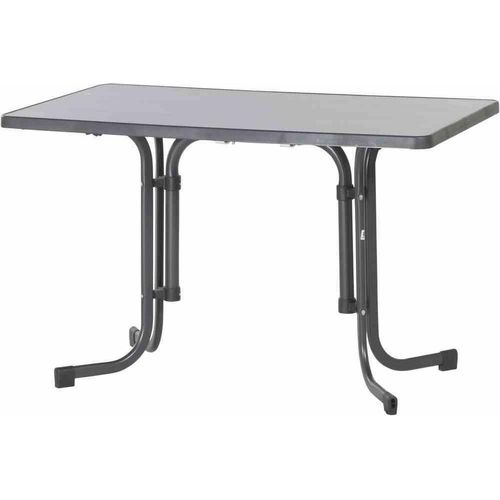 Klapptisch >233/< in anthrazit, Mecalit®-Pro, Stahl - 115x72x70cm (BxHxT)