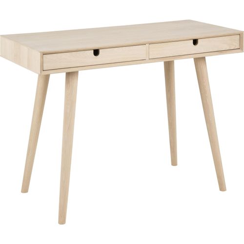 Schreibtisch ></noscript>Century< in Eiche weiss pigmentiert - 100x74x45cm (BxHxT)